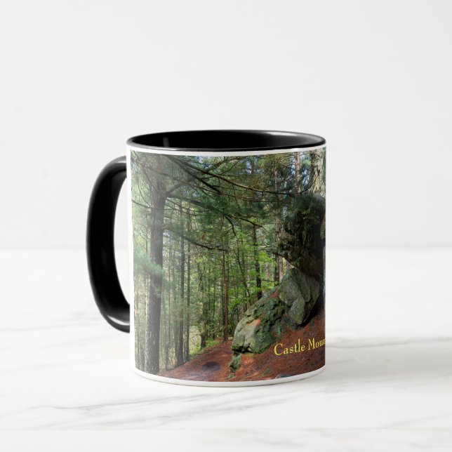 Rock Wall and Woods at Castle Mound Mug (Front Left)