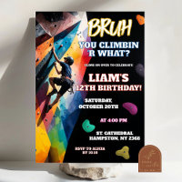 Rock Wall Climbing Birthday Boy