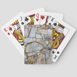 Rock Wall Texture Photo on Cardstock Playing Cards