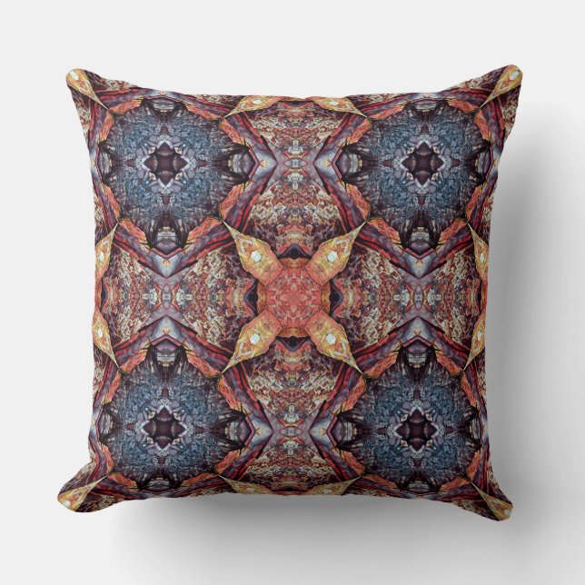 Rock Wall Throw Pillow (Front)