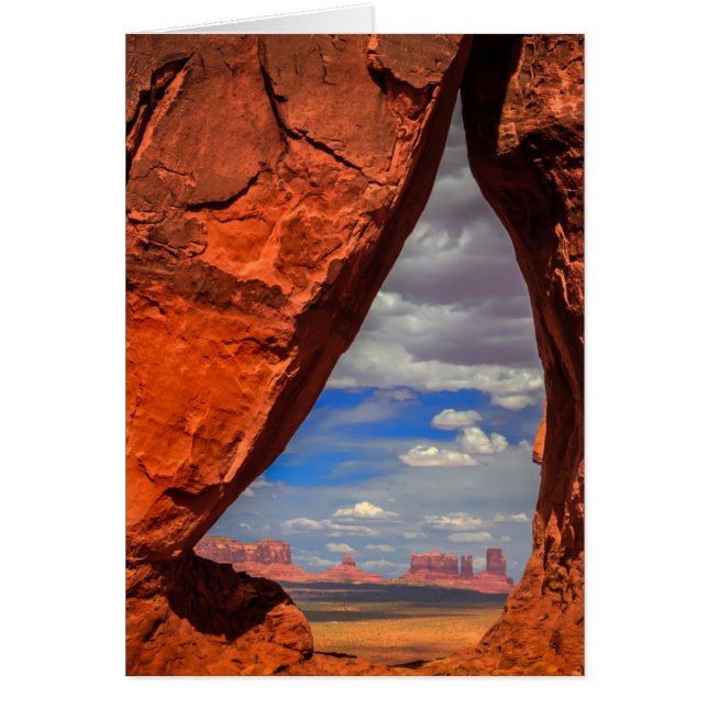 Rock window to Monument Valley, AZ (Front)