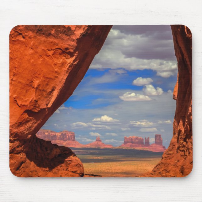 Rock window to Monument Valley, AZ Mouse Pad (Front)