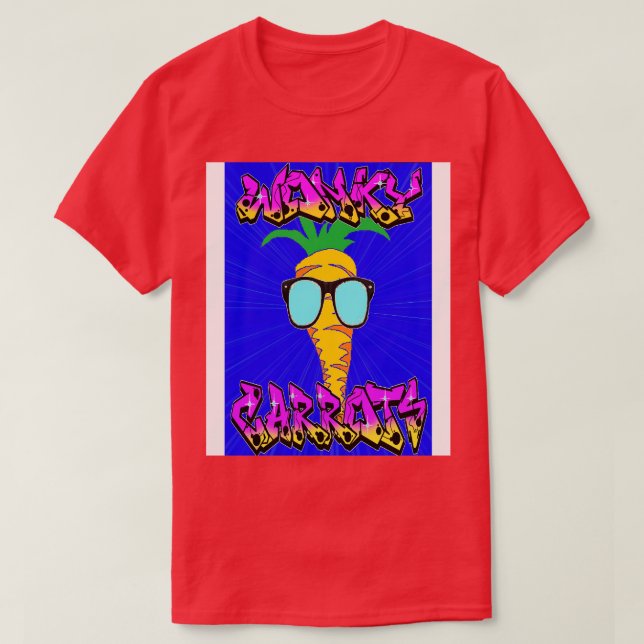 Rock Wonky rots T-Shirt (Design Front)