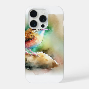 Rock Wren 100924AREF109 - Watercolor iPhone 15 Pro Case