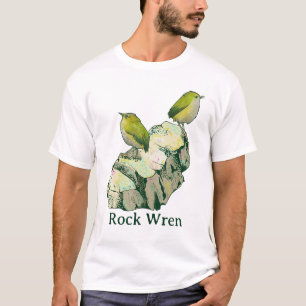 Rock Wren birds New Zealand T-Shirt