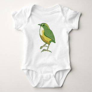 Rock Wren New Zealand Bird Baby Bodysuit