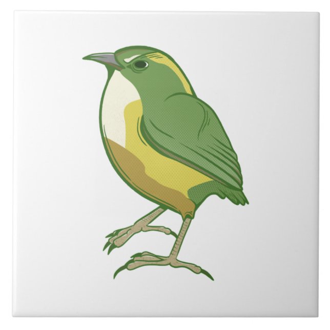 Rock Wren New Zealand Bird Tile (Front)
