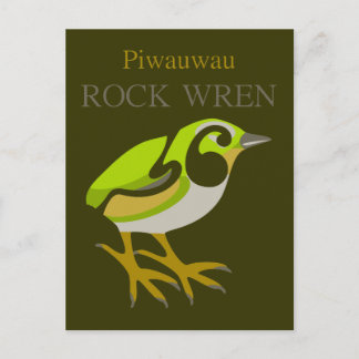 Rock Wren, South Island, NZ bird Postcard