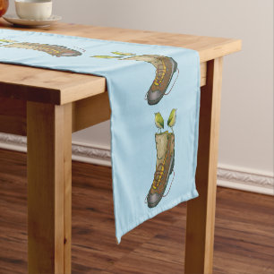 Rock Wren Tuke On a hiking boot Short Table Runner