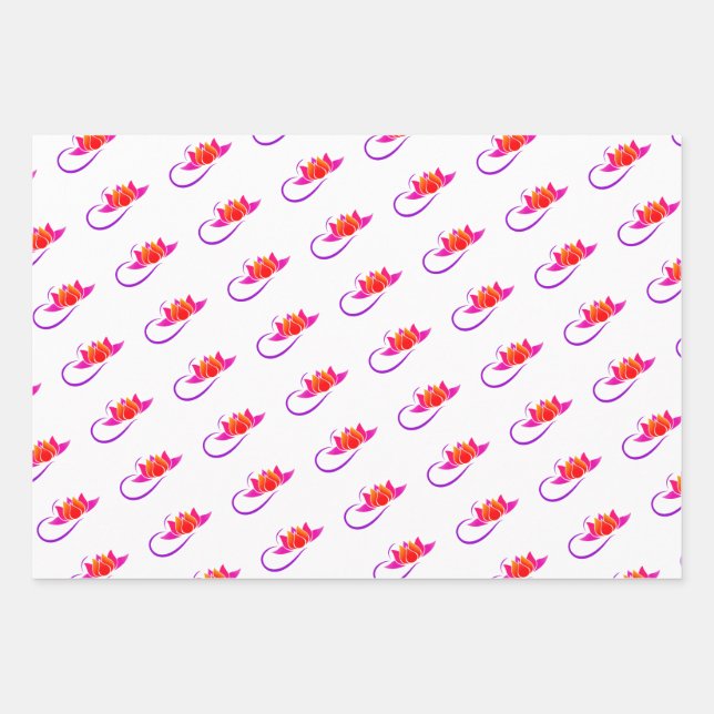 Rock Yoga Queen Lotus Wrapping Paper Sheet (Front)