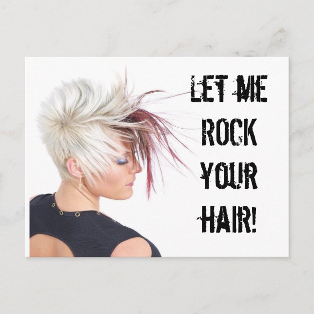 ROCK your hair!!! Postcard (Front)