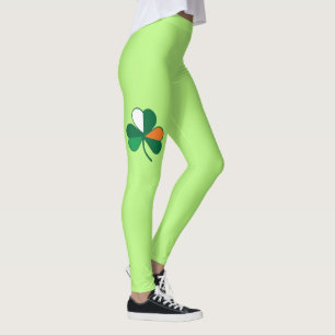 Rock Your Irish Vibes: Luck of Irish Flag Colours  Leggings