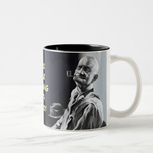 Rock Your Morning With Rocky Two-Tone Coffee Mug (Right)