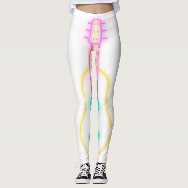 Rock Your Style with Guitar Goddess Leggings (Front)