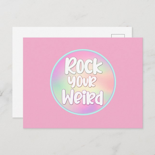 Rock Your Weird Postcard (Front/Back)