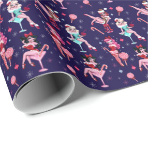 Rockabilly Christmas Wrapping Paper