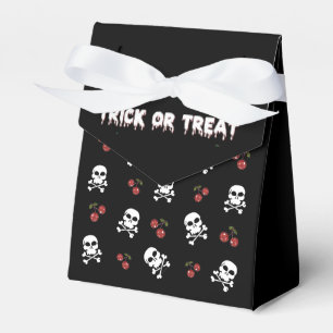 Rockabilly Halloween Skulls Cherries Favour Box