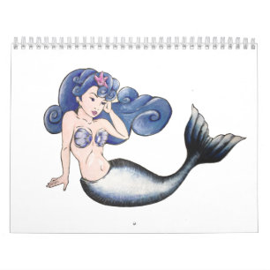 Rockabilly Mermaid Calendar