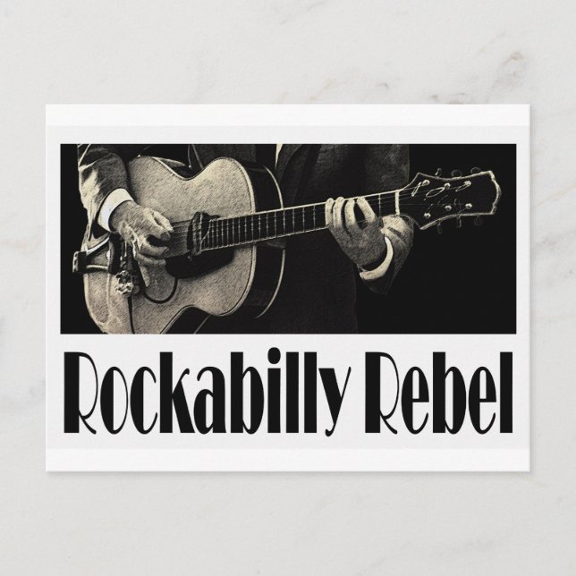 Rockabilly Rebel Postcard (Front)