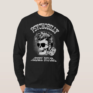 Rockabilly Skull Clothing Psychobilly Rocker Rock T-Shirt
