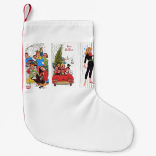 rockabilly vintage Christmas stocking