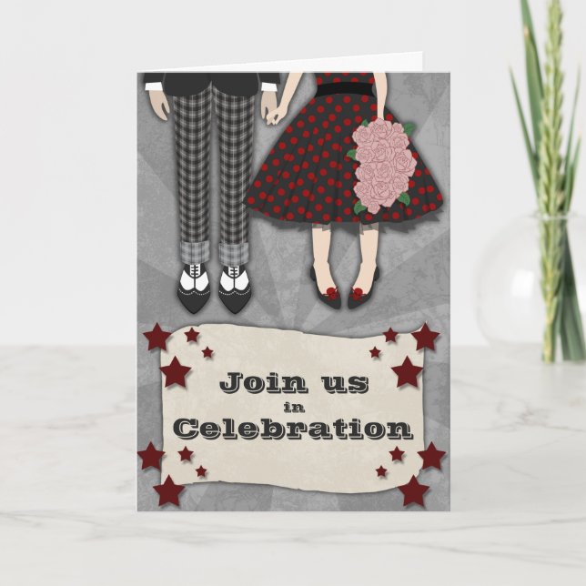 Rockabilly Wedding, invitation (Front)