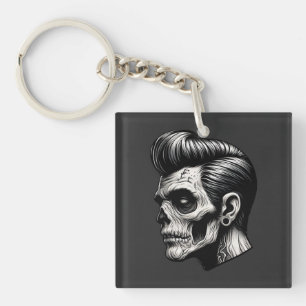 Rockabilly Zombie Vibes Keychain