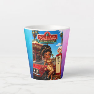 Rockachibi Gloria aurora - Vintage Gift Idea Latte Mug