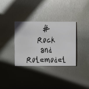 #RockandRolemodel - Black. Card