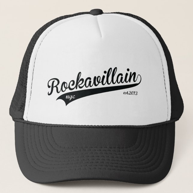 Rockavillain NYC Trucker Hat (Front)