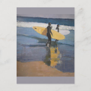 Rockaway Beach Mellow Surfers NYC Postcard 