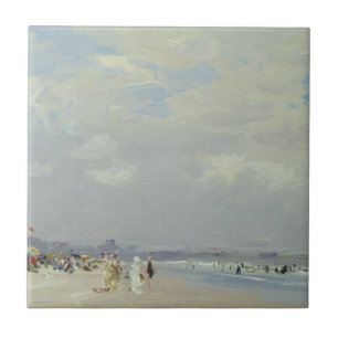 Rockaway Beach (New York) (by E.H. Potthast) Tile