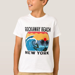 Rockaway Beach New York Surfing Surfboard  T-Shirt