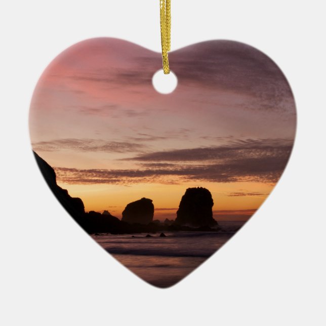 Rockaway Beach Pacifica, Ca Ceramic Ornament (Front)