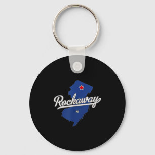 Rockaway New Jersey Nj Map  Keychain