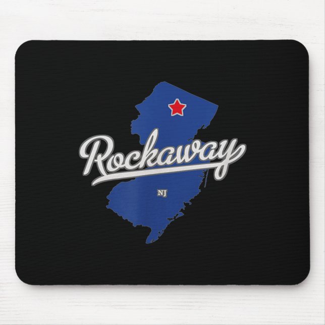 Rockaway New Jersey Nj Map  Mouse Pad (Front)