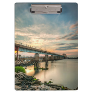 Rockaway Train Bridge Clipboard