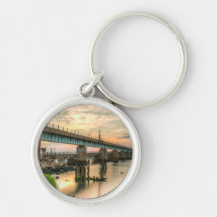 Rockaway Train Bridge Keychain
