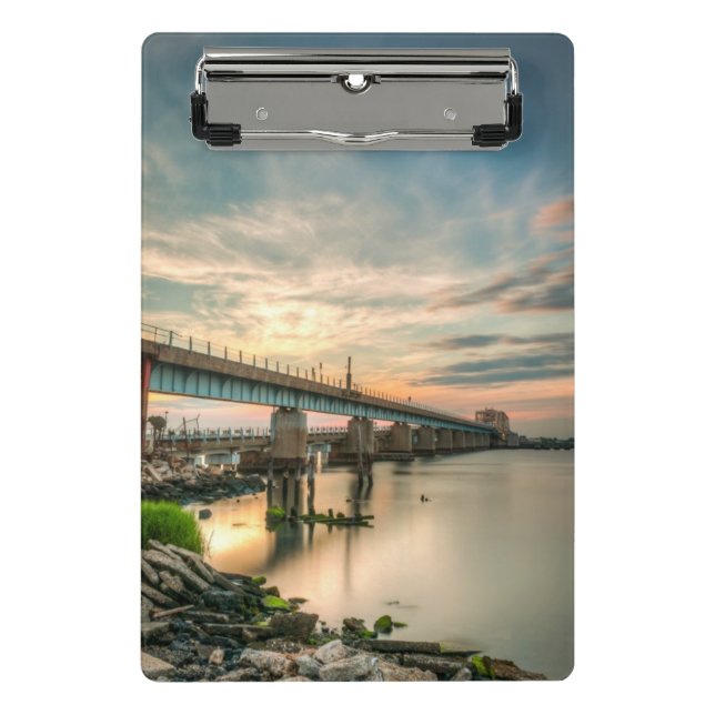 Rockaway Train Bridge Mini Clipboard (Front)