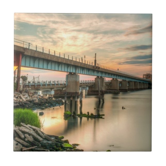 Rockaway Train Bridge Tile (Front)