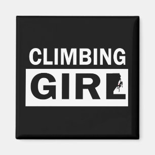 Rockclimbing girl magnet