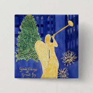 Rockefeller Angel Button