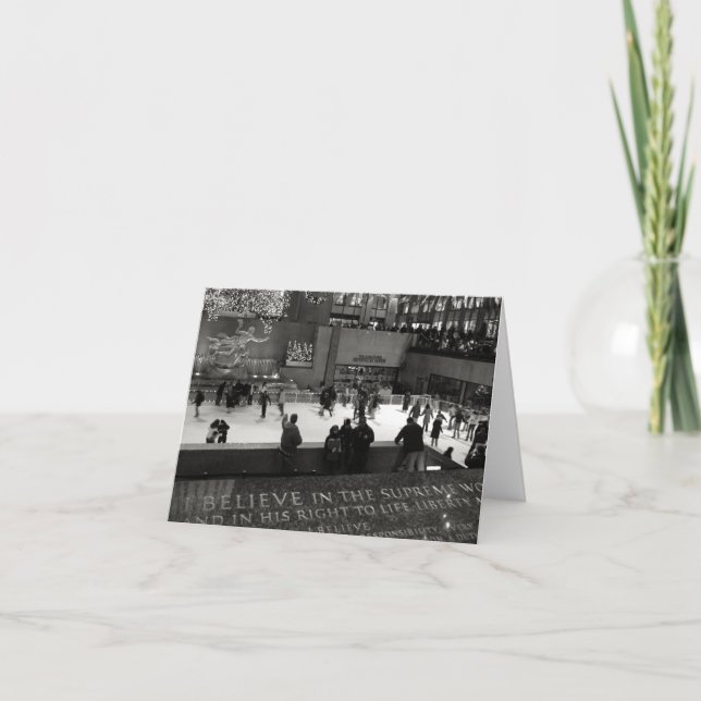 Rockefeller Centre Ice Rink Card (Front)