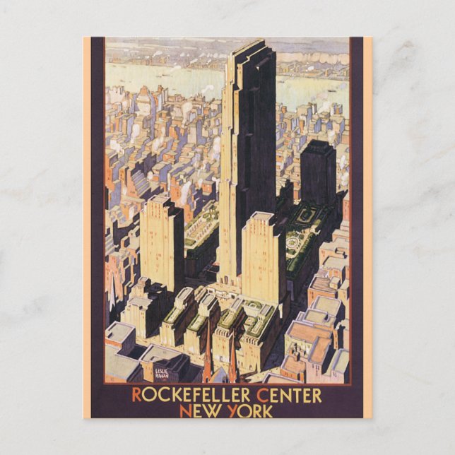 Rockefeller Centre New York Postcard (Front)