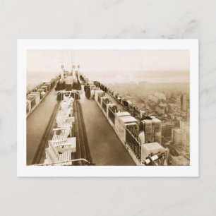 Rockefeller Centre, Rooftop, New York City Vintage Postcard