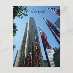 rockefeller flagged postcard