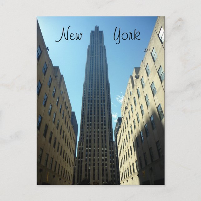 rockefeller ge postcard (Front)