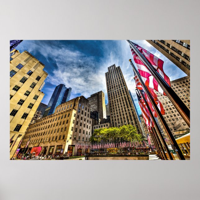 Rockefeller Plaza, July 4th, 2010 Poster (Front)