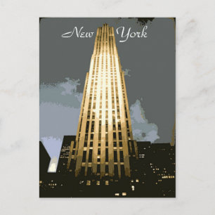 Rockefeller Plaza Postcard