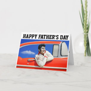 ROCKER 1950'S RETRO CLASSIC CAR FATHER'S DAY CARD